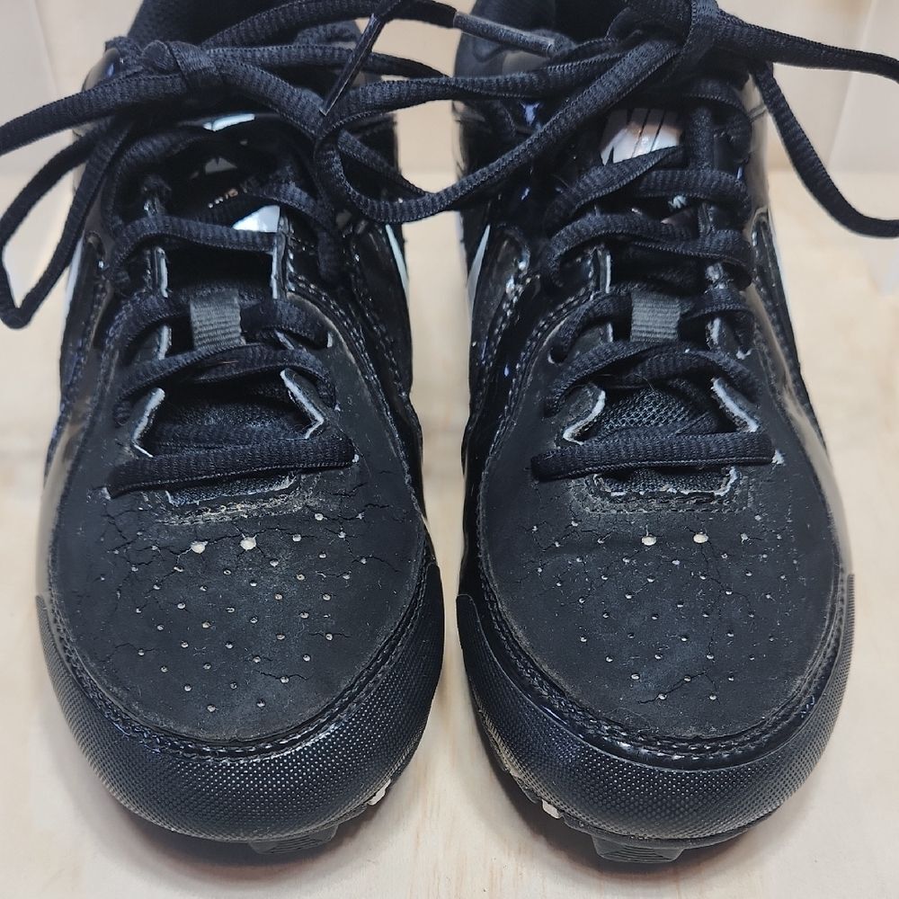 Nike MVP Keystone Kids 3.5 Y Baseball Cleats Black White Softball Shoes - Picture 4 of 10